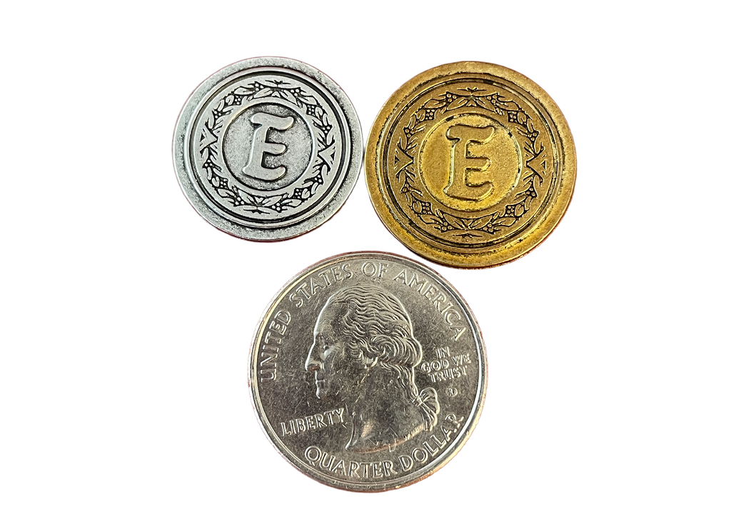 Monogrammed Metal Coins