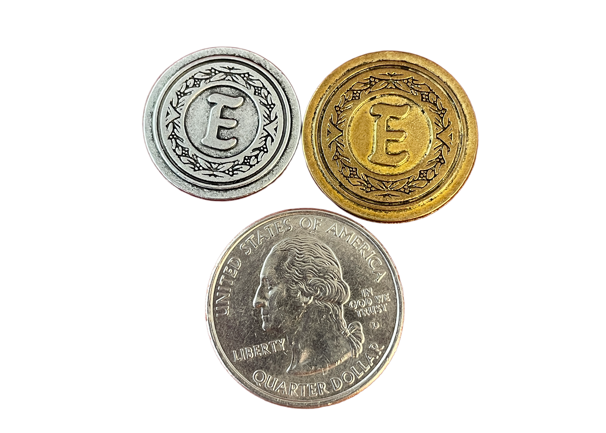 Monogrammed Metal Coins