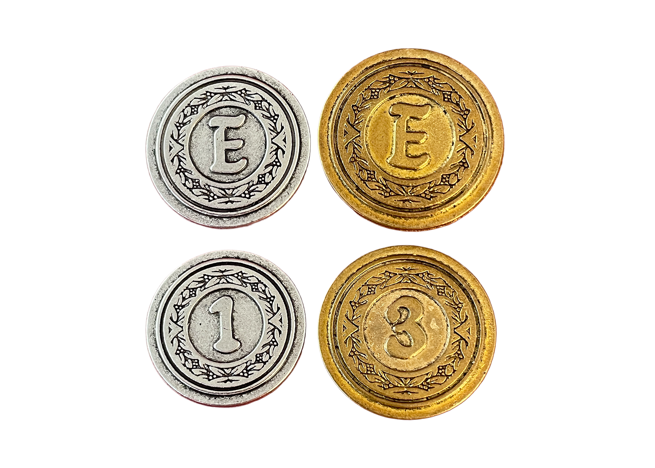Monogrammed Metal Coins